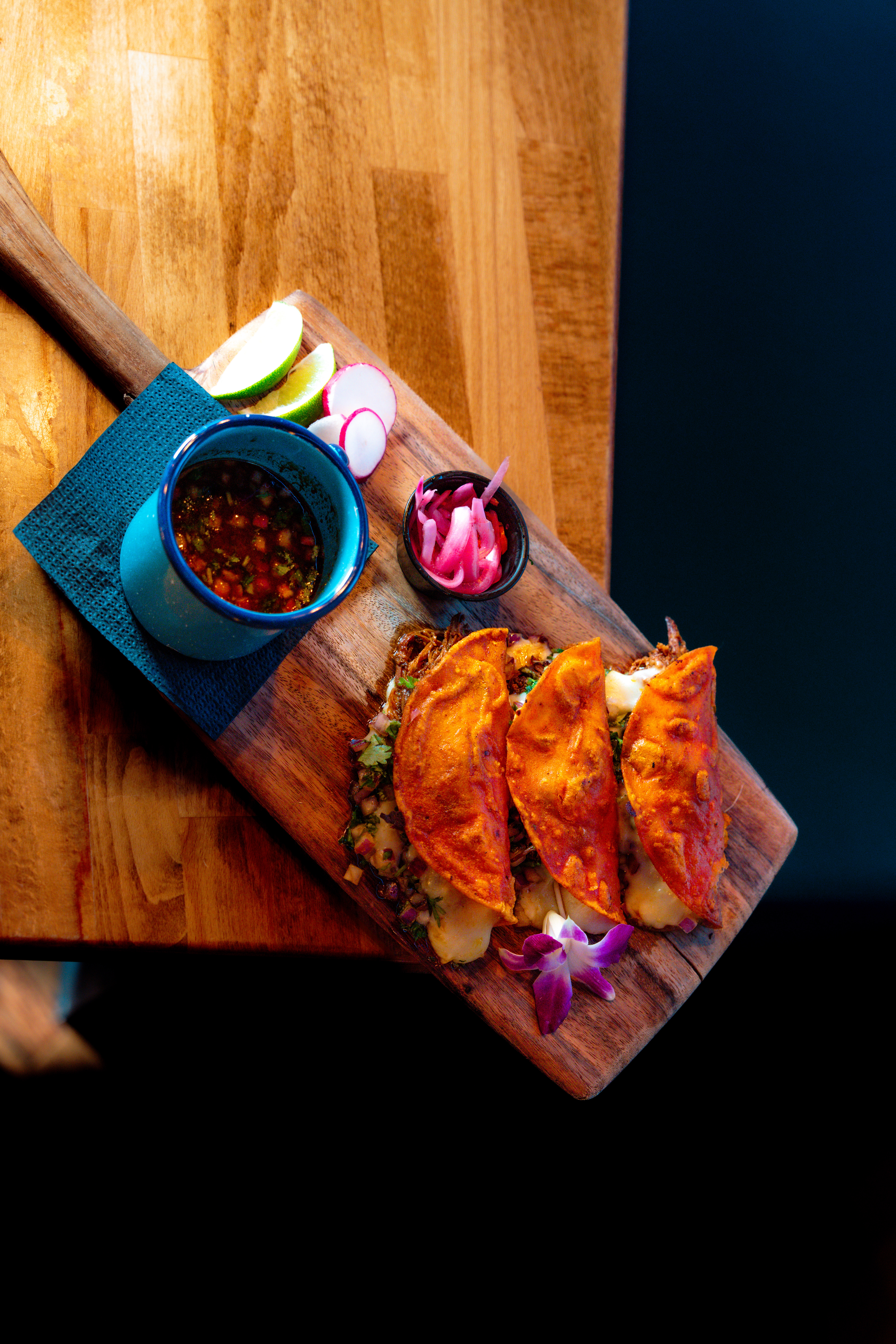 Birria Quesitaco with consome